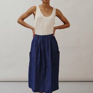 Misty skirt in indigo